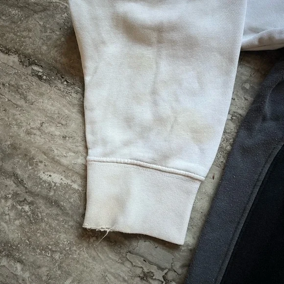 Nike Men's White and Gray Hoodie Sweater - Picture 5 of 6